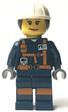 LEGO® Minifigurák cty0885 - Miner - Female Explosives Engineer with Dual Sided Head