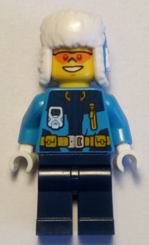 LEGO® Minifigurák cty0928 - Arctic Explorer - Ushanka Hat, Orange Sunglasses