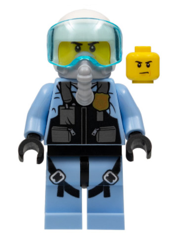 LEGO® Minifigurák cty0980 - Sky Police - Jet Pilot with Oxygen Mask