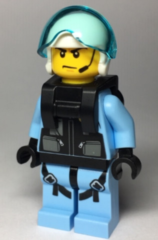 LEGO® Minifigurák cty0995 - Sky Police - Jet Pilot with Neck Bracket (for Jet Pack)