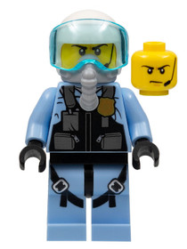 Sky Police - Jet Pilot with Oxygen Mask and Headset