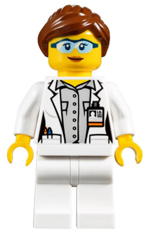 LEGO® Minifigurák cty1011 - Scientist - Female, Blue Goggles and White Legs