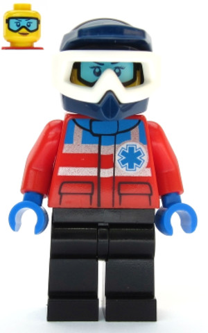 LEGO® Minifigurák cty1079 - Ski Patrol Member - Female, Dark Blue Helmet