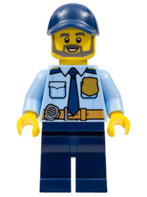 Police - City Officer, rendőrtiszt szakállal