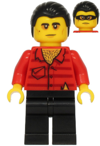 LEGO® Minifigurák cty1205 - Police - Crook Vito, Red Shirt