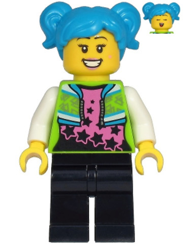 LEGO® Minifigurák cty1219 - Poppy Starr - Lime Jacket
