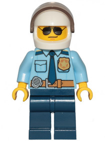 Police - City Officer, rendőrtiszt fehér pilóta sisakkal