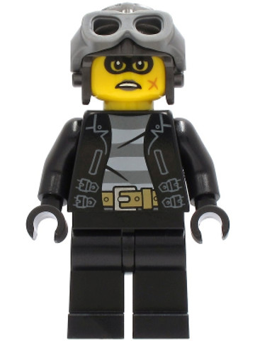 LEGO® Minifigurák cty1256 - Police - Clara the Criminal, Pearl Dark Gray Aviator Cap