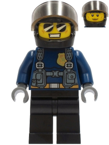 LEGO® Minifigurák cty1257 - Police Officer - Duke DeTain, Black Helmet, Trans-Black Visor