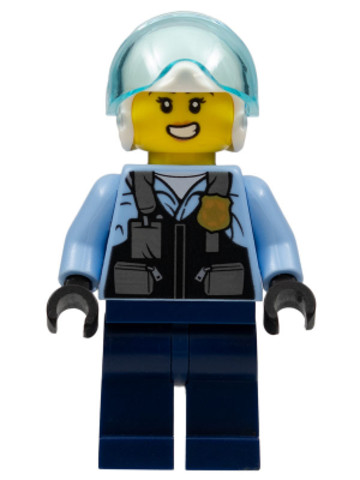 LEGO® Minifigurák cty1374 - Police Officer - Rooky Partnur, Jet Pilot with Dark Blue Pants