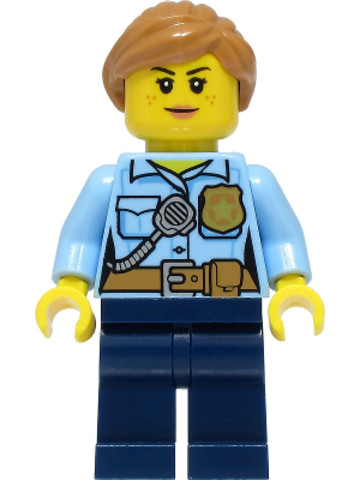 LEGO® Minifigurák cty1384 - Rendőrnő közép nugát hajjal