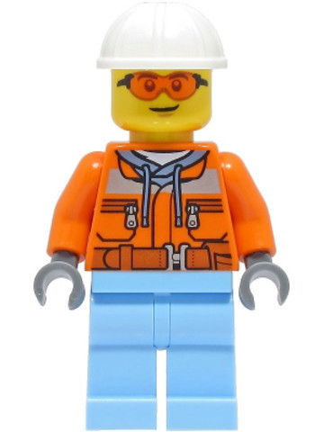 LEGO® Minifigurák cty1404 - Építőmunkás férfi (City)