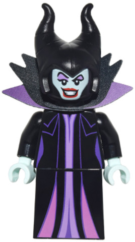 LEGO® Minifigurák dis127 - Demóna (Maleficent) - Fekete és lila gallér