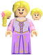 LEGO® Minifigurák dis138 - Aranyhaj - Fényes rózsaszín ruha és virág