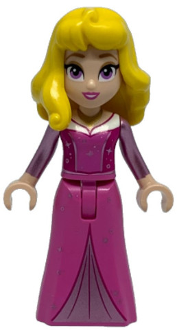 LEGO® Minifigurák dis153 - Aurora - Sötét rózsaszín ruhában
