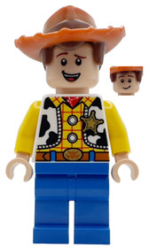 Woody - Plain Legs, Nougat Chin Dimple, Sheriff Star Badge