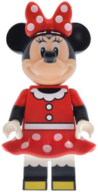 LEGO® Minifigurák dis202 - Minnie egér – Piros, pöttyös műanyag szoknya