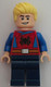 LEGO® Minifigurák dis207 - Main Street, U.S.A. parkvendég – férfi, piros Pókember-felső, sötétkék nadrág