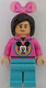 LEGO® Minifigurák dis209 - Main Street, U.S.A. Park Látogató - sötétrózsaszín pulóverben