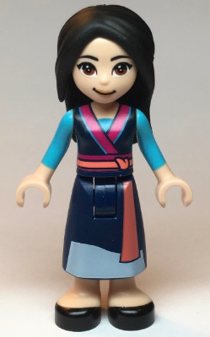 LEGO® Minifigurák dp079 - Mulan - sötétkék köntösben