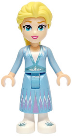 Elsa - közepes kék színű ruhában