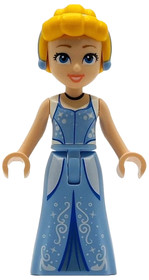 Cinderella - Bright Light Blue and Metallic Light Blue Dress, Bright Light Orange Hair