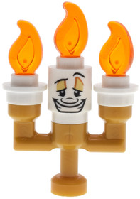 LumiĂ¨re {Lumiere} - Small Solid Candelabra, White Round Plates