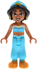 Jasmine - Top with Sparkles and Gold Trim, Open Mouth