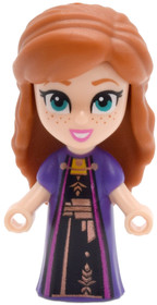 Anna - Micro Doll, Dark Purple Dress