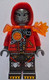 LEGO®  drm112 - Cooper robot piros sapkában, átlátszó narancssárga vállpáncéllal