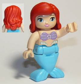 Duplo Figure, Disney Princess, Ariel / Arielle, Medium Azure Tail (Mermaid)
