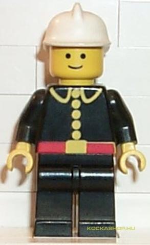 LEGO® Minifigurák firec001 - Tűzoltó fehér sisakban