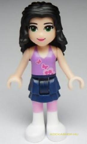 LEGO® Minifigurák FRND007 - Friends Emma figura, sötétkék szoknya, lila felső