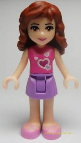 LEGO® Minifigurák FRND017 - Olivia pink felső, lila alsó