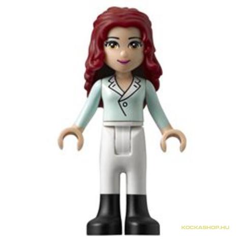 LEGO® Minifigurák FRND025 - Friends Theresa figura, fehér lovaglónadrág, világoskék felső
