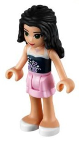 LEGO® Minifigurák frnd034 - Emma - Rózsaszín Szoknya, Sötétkék Felső