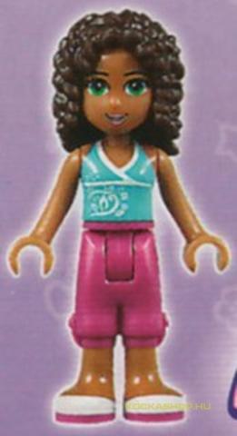 LEGO® Minifigurák frnd078 - Friends Andrea Minifigura, magenta nadrág, azúr top