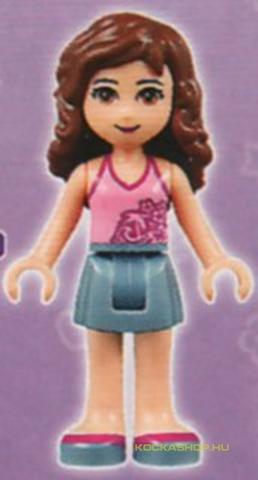 LEGO® Minifigurák frnd079 - Friends Olivia Minifigura, pink top, kék szoknya