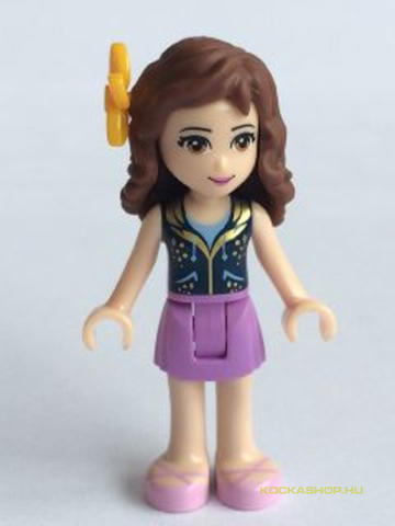 LEGO® Minifigurák frnd119 - Olivia lila szoknyában, virággal