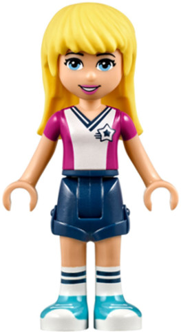 LEGO® Minifigurák frnd232 - Friends Stephanie - Dark Blue Shorts, Soccer Jersey