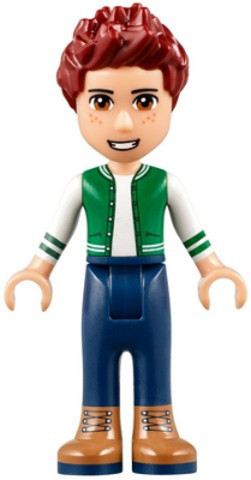 LEGO® Minifigurák frnd237 - Friends Daniel - Brown Boots, Dark Blue Jeans, White and Green Top