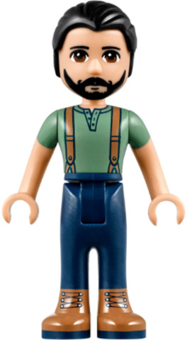 LEGO® Minifigurák frnd243 - Friends Steve - Dark Blue Pants, Sand Green Top