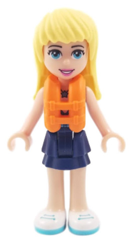 LEGO® Minifigurák frnd246 - Stephanie sötét kék szoknyával és mentőmellénnnyel