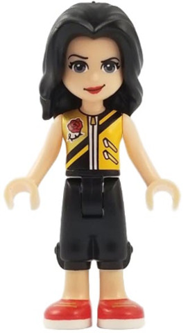 LEGO® Minifigurák frnd252 - Vicky - Fekete Középnadrágban, Narancssárga Felsőben