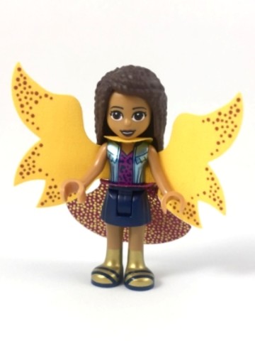 LEGO® Minifigurák frnd271 - Andrea - Csillogós Kék Mellényben, Sötétkék Szoknyával