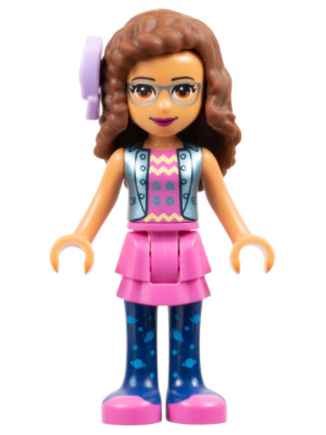 LEGO® Minifigurák frnd332 - Olivia - sötét rózsaszín szoknyában (Friends) 