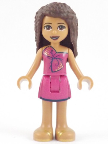 LEGO® Minifigurák frnd412 - Friends Andrea - Magenta Dress