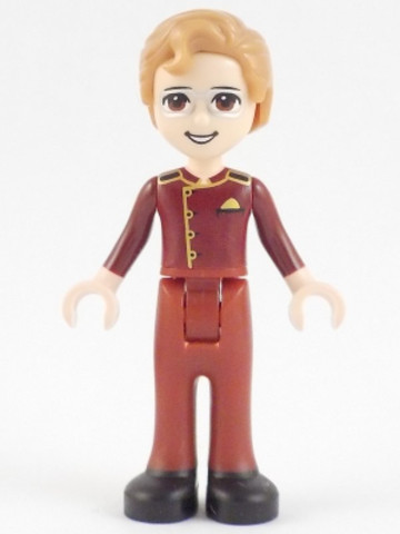 LEGO® Minifigurák frnd414 - Friends Julian - Dark Red Usher Uniform