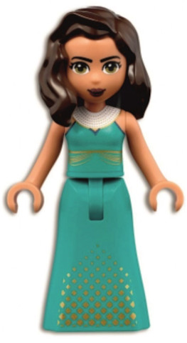 LEGO® Minifigurák frnd451 - Friends Amelia - Gold Squares on Skirt