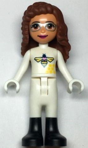 LEGO® Minifigurák frnd498 - Friends Olivia - White Bee Suit and Black Boots